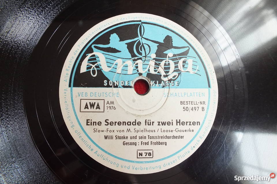 Płyta winylowa szelakowa niemiecka gruba i Żary