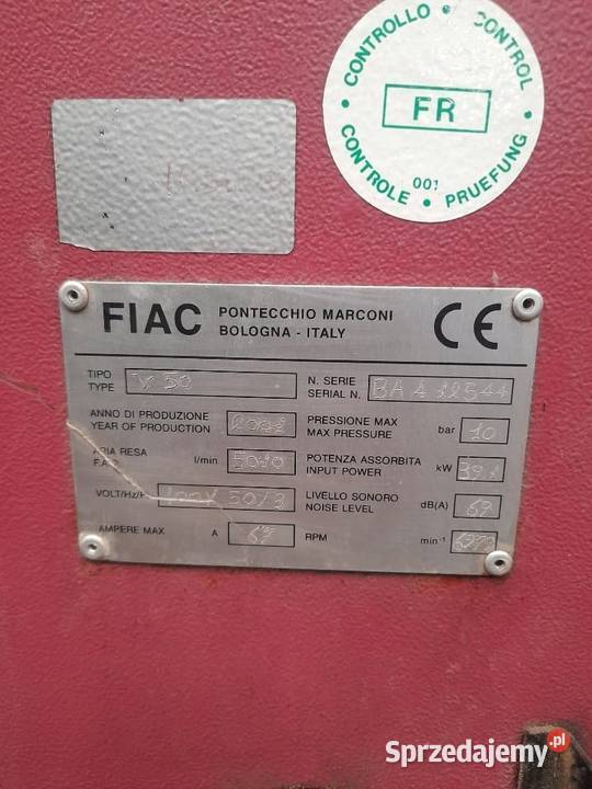 Kompresor Śrubowy Fiac V50