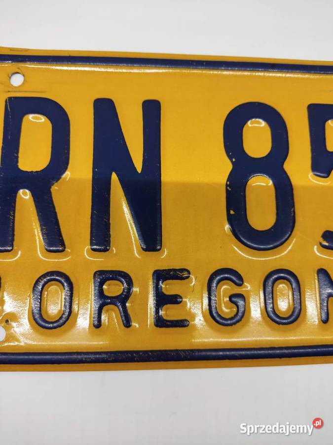 Tablica rejestracyjna USA Oregon Głuchołazy