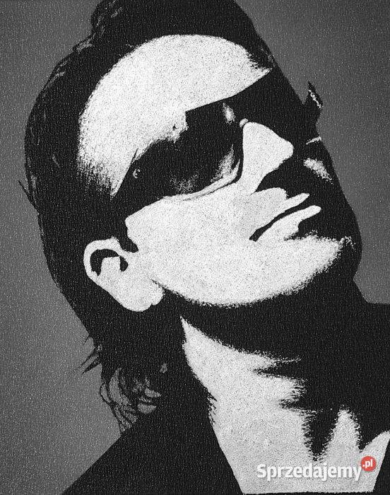 U2 Bono Obraz ręcznie grawerowany na blasze świętokrzyskie Sandomierz