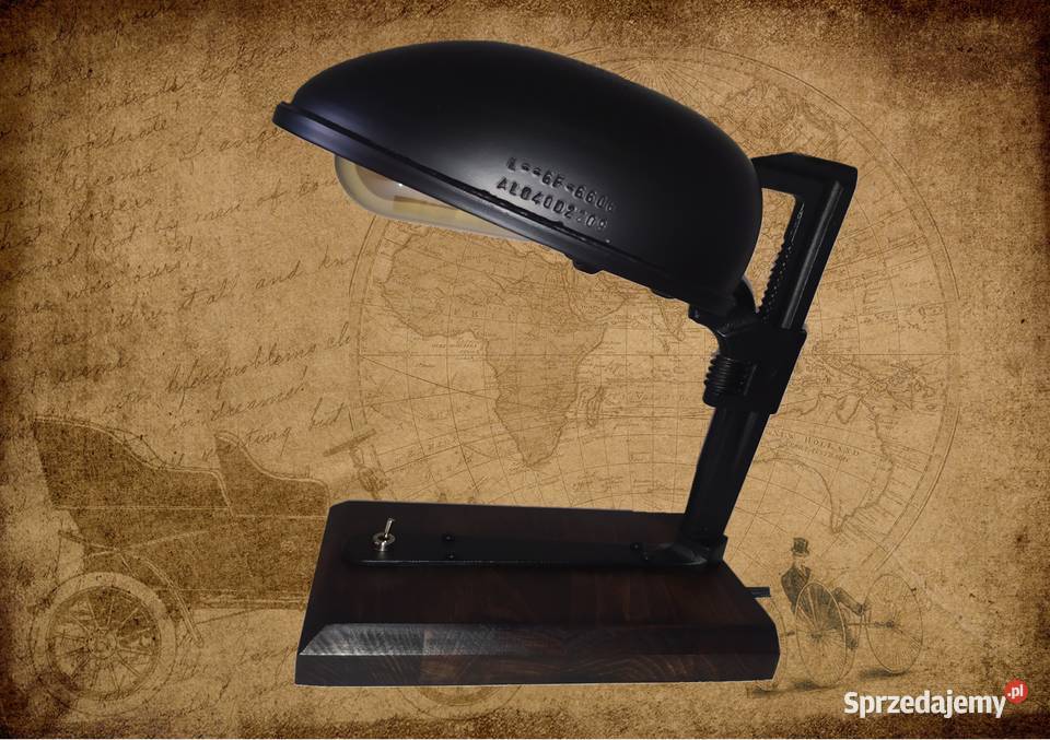 Autorska lampa LOFT unikat LoveLoft czarny Oświetlenie Łódź