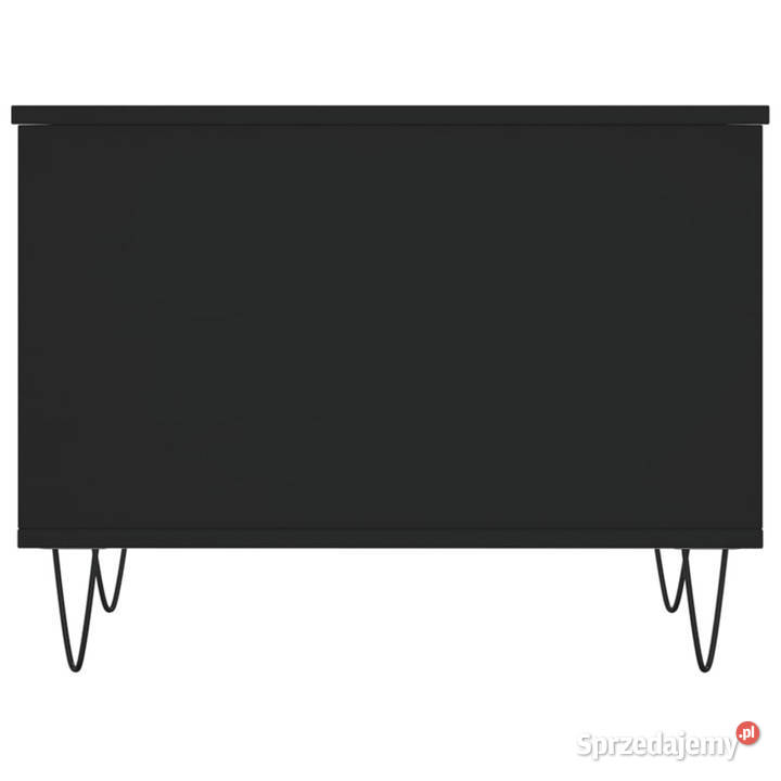 Stolik kawowy czarny 60x445x45 materiał Warszawa