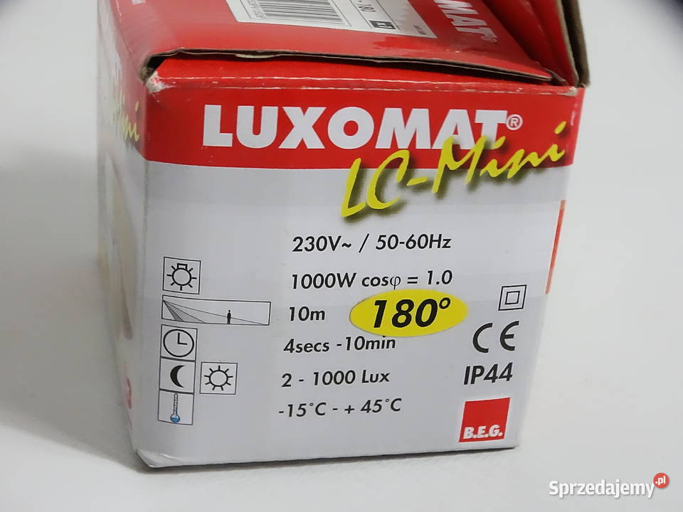 Czujnik Ruchu BEG LUXOMAT LCMini 180 NOWY Biały Czujniki Biłgoraj