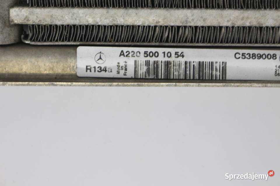 MERCEDES W220 CHŁODNICA KLIMATYZACJI A2205001054 Rok produkcji 2001 Prochowice sprzedam