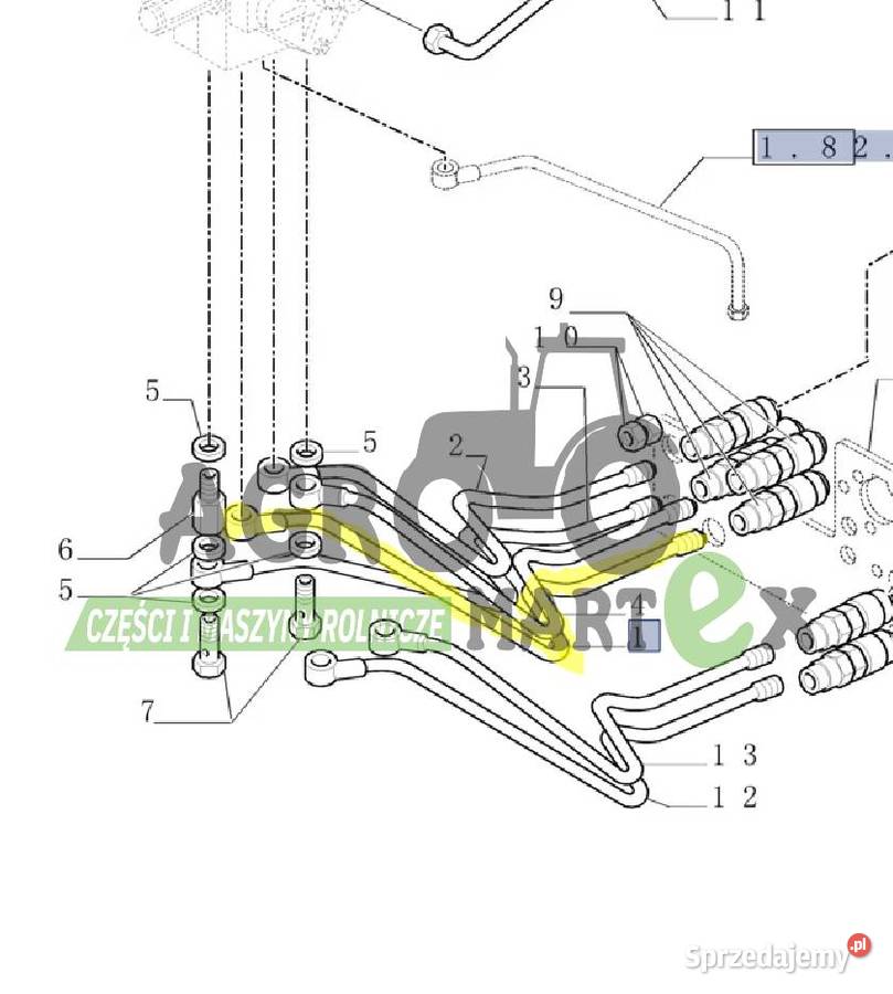 5185503 RURKA HYDR CNH Wichrów