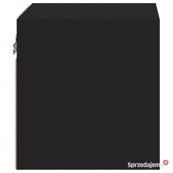 Ścienne szafki TV z LED 2 czarne 30x285x30 Warszawa