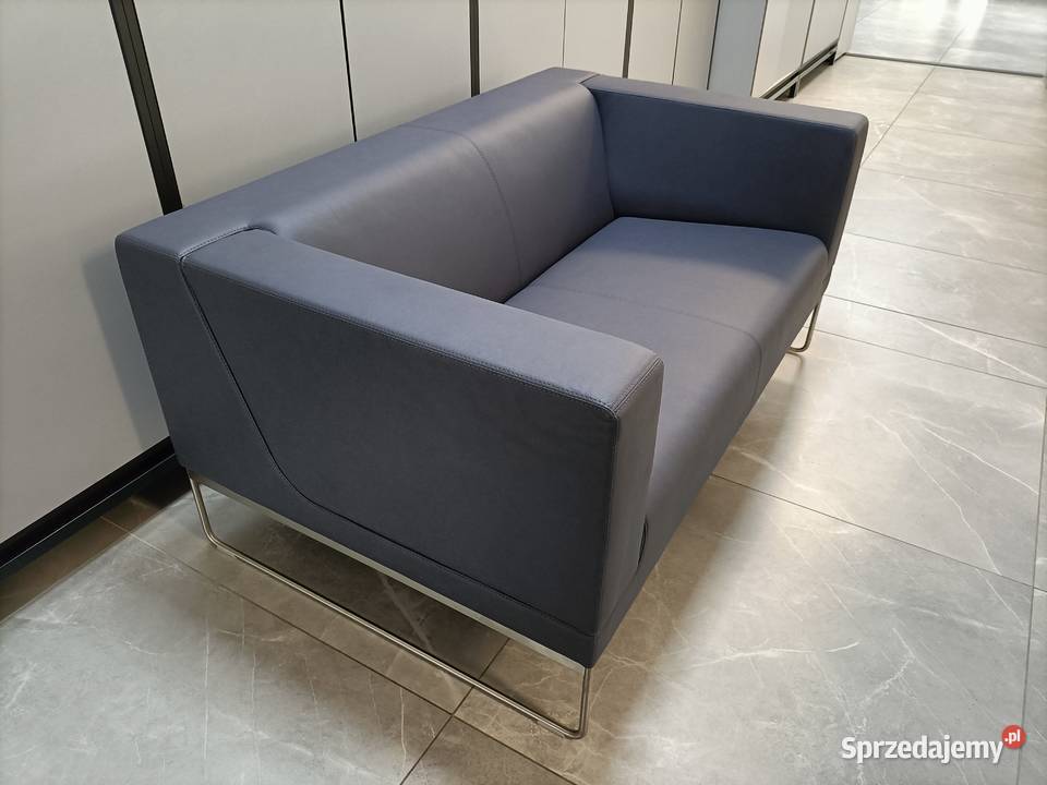 Nowa Sofa biurowa Noti Tritos szara grafit eko szary/srebrny Kraków