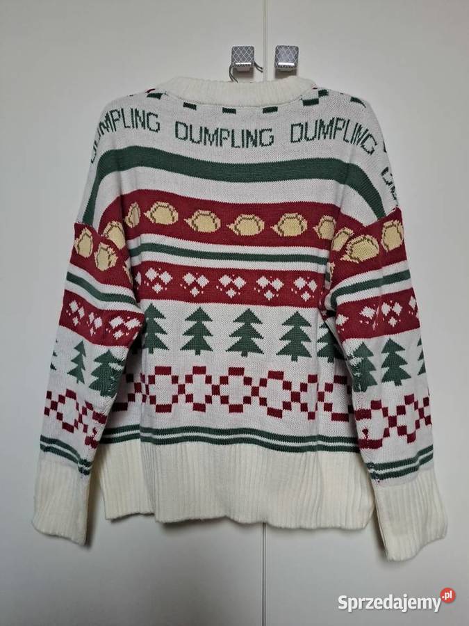 Cropp Sweter świąteczny pierogi choinki