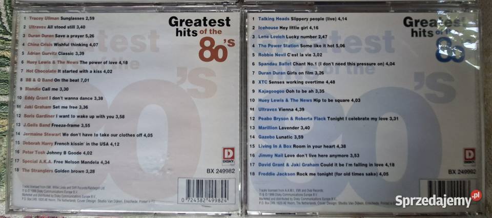 Greatest hits of the 80s 8 CD Kraków sprzedam