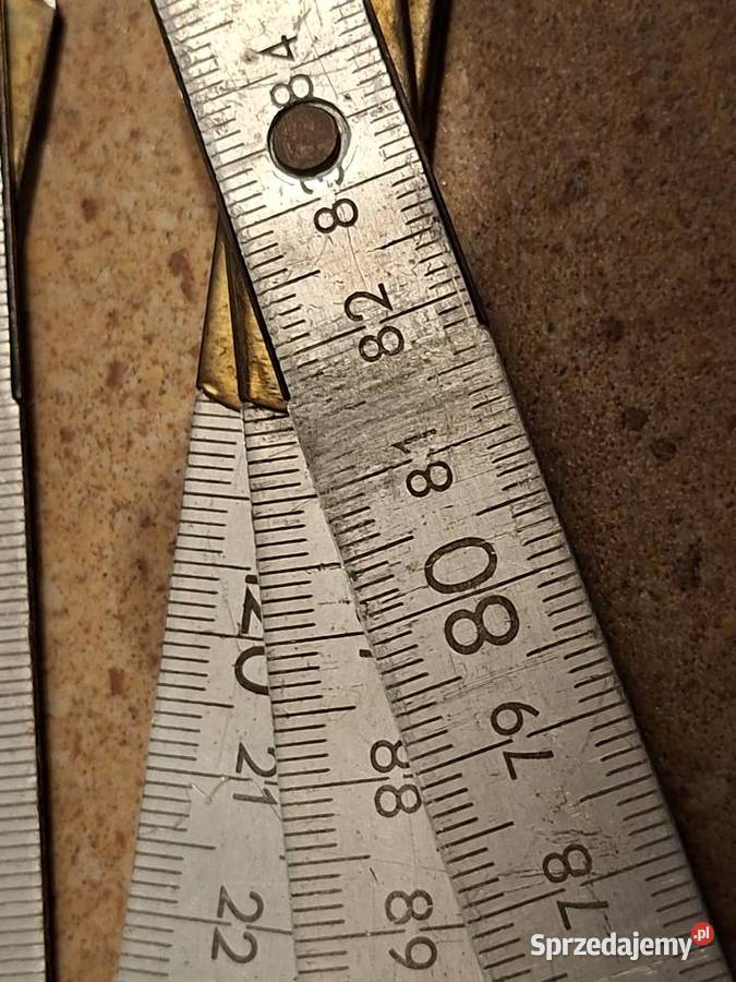 Metrówka Miara skladana 2 m PZO aluminiowa okres Miary i taśmy Chorzów