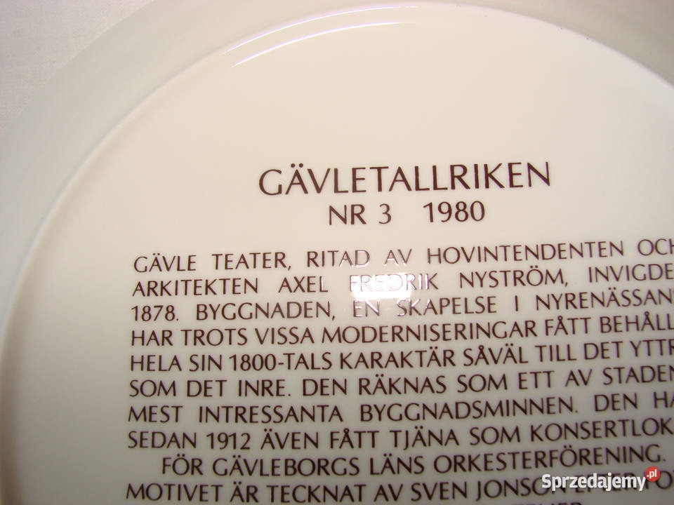 Gustavsberg talerz kolekcjonerski