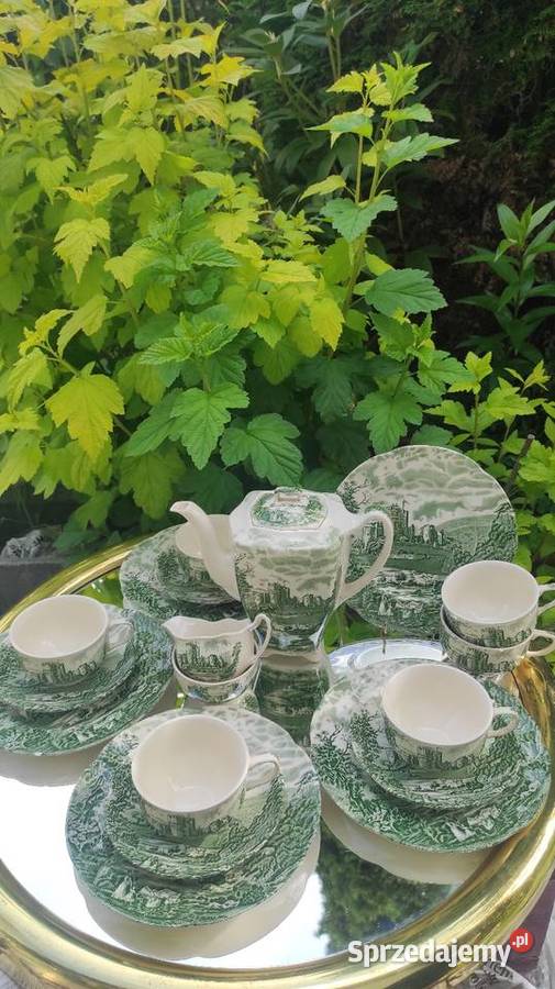 0LD ENGLANDCASTLE STORY JOHNSON BROTHERS GREEN łódzkie Pabianice sprzedam