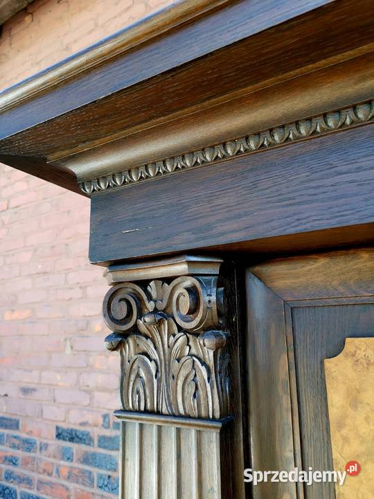 Elegancka witryna biblioteka ok 1920r antyk dolnośląskie Wałbrzych