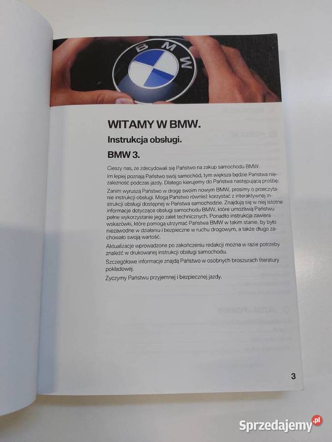 Instrukcja obsługi BMW Serii 3 Limuzyna etui