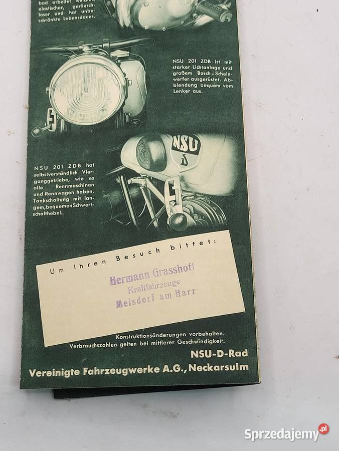 KATALOG ZDB NSU 193738 Rybnik