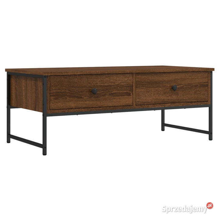 Stolik kawowy brązowy dąb 101x49x395 WM837741 Warszawa