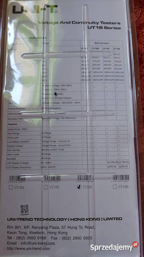 Nowy Miernik Cyfrowy UT18 C