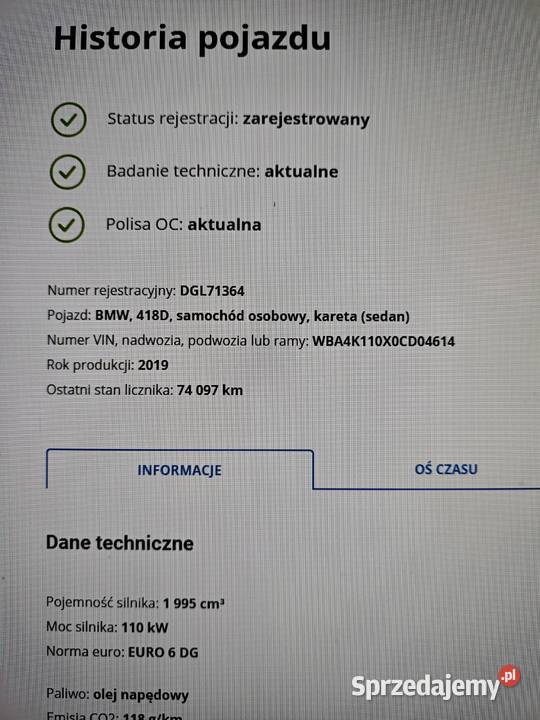 BMW 4 97000km dolnośląskie