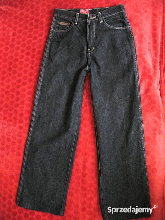 Spodnie czarne jeans męskie W 27 L30 pas 74 Odzież codzienna Siedlce