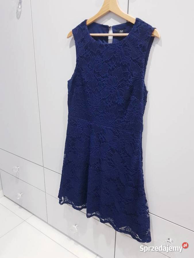 Damska koronkowa letnia sukienka niebieski Dąbrowa Górnicza