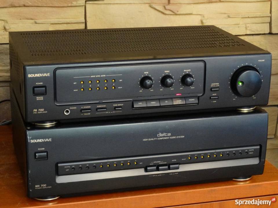 Wzmacniacz Soundwave PA700 i MA700 mocny 500 wat Wzmacniacze i pokrewne Audio Jasło