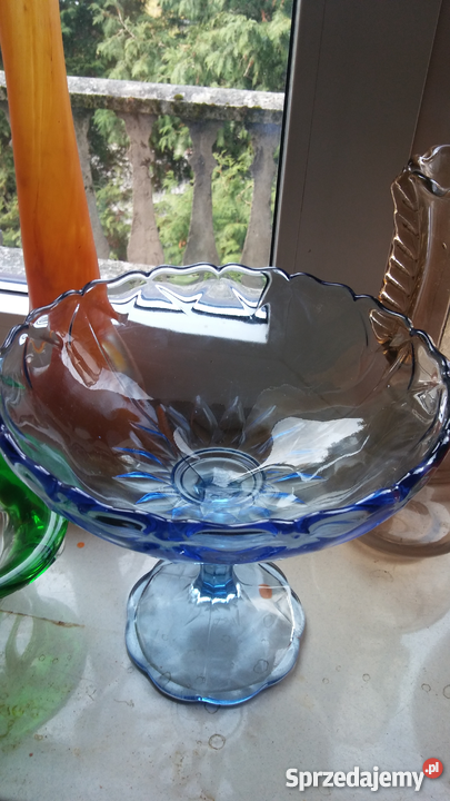 Duża patera owocarka Ząbkowice z motywem serc łódzkie Łódź