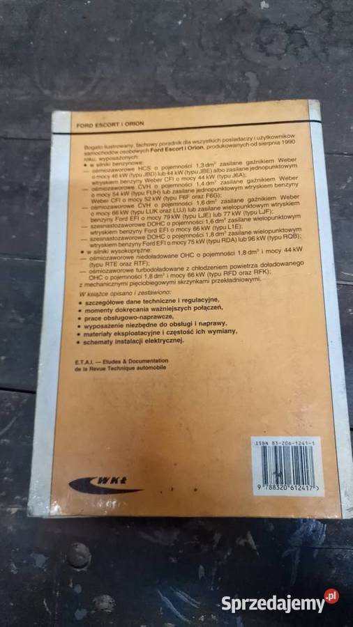 Ford Escort i Orion książka poradnik lubuskie Krosno Odrzańskie sprzedam