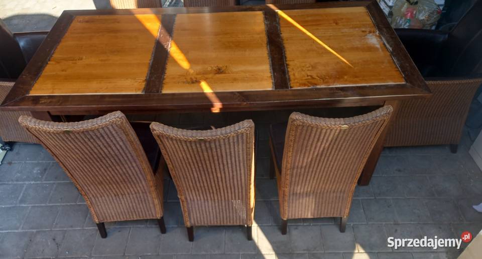 Stół I 8 krzeseł dolnośląskie Łagiewniki