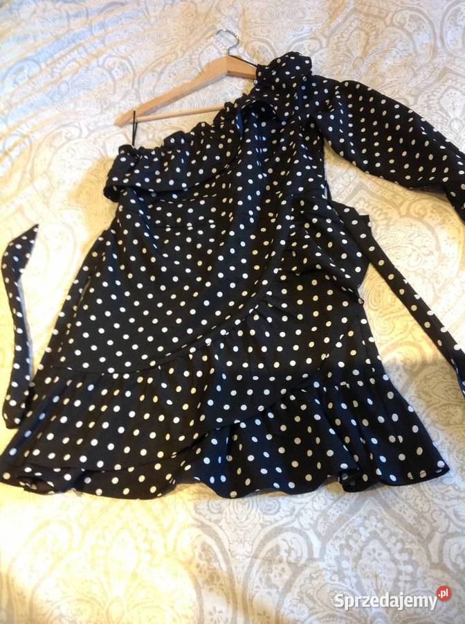 Mini Sukienka Hiszpanka Damska w Grochy S j Nowa Z falbankami  Nowa Sól
