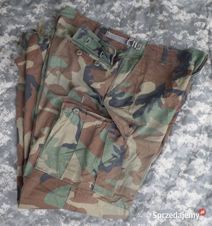 Spodnie BDU woodland large long NYCO 82r Wrocław