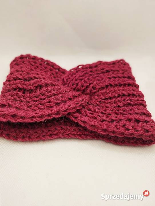 Amarantowa opaska 100 alpaka Olsztyn