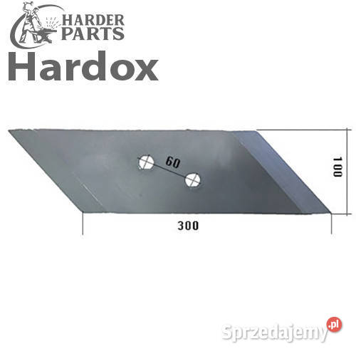 Dłuto 100hektarów HARDOX 147299L części do pługa