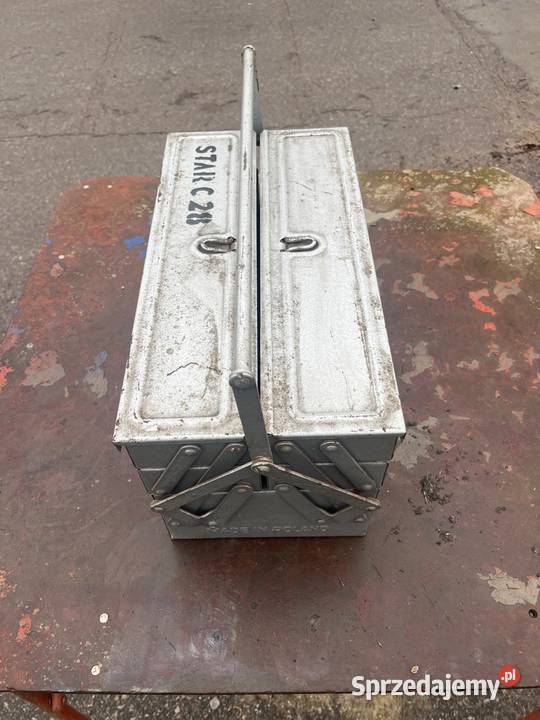 Skrzynka narzędziowa rozkładana solidna Prl Pozostałe Serock