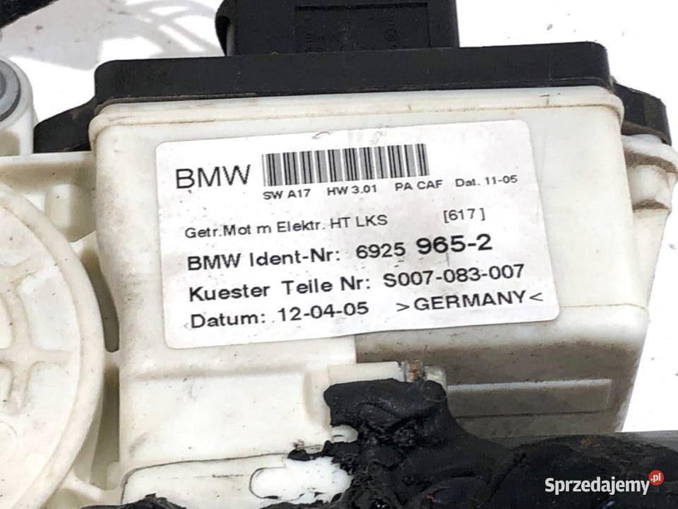 PODNOŚNIK SZYBY LEWY TYŁ BMW E83 SUV 0311