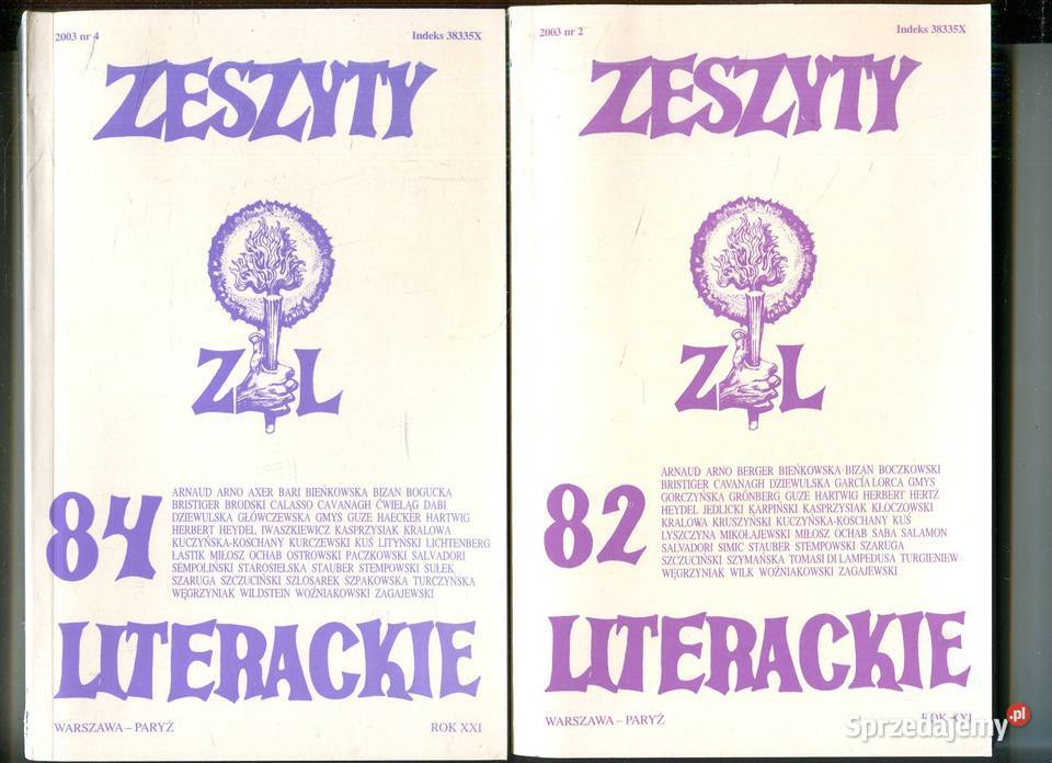 Zeszyty Literackie 82 XXI 84 XXI Szczecin sprzedam