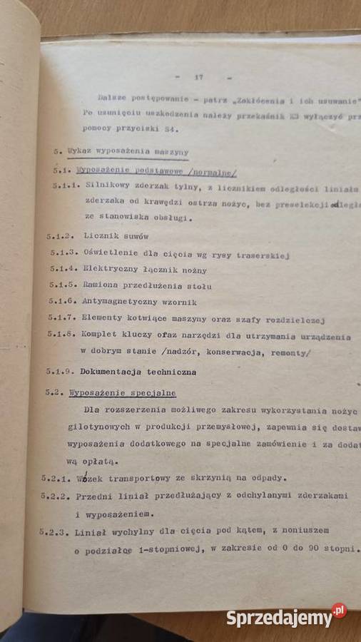 NOŻYCE GILOTYNOWE PIESOK NTC 25004 Bydgoszcz