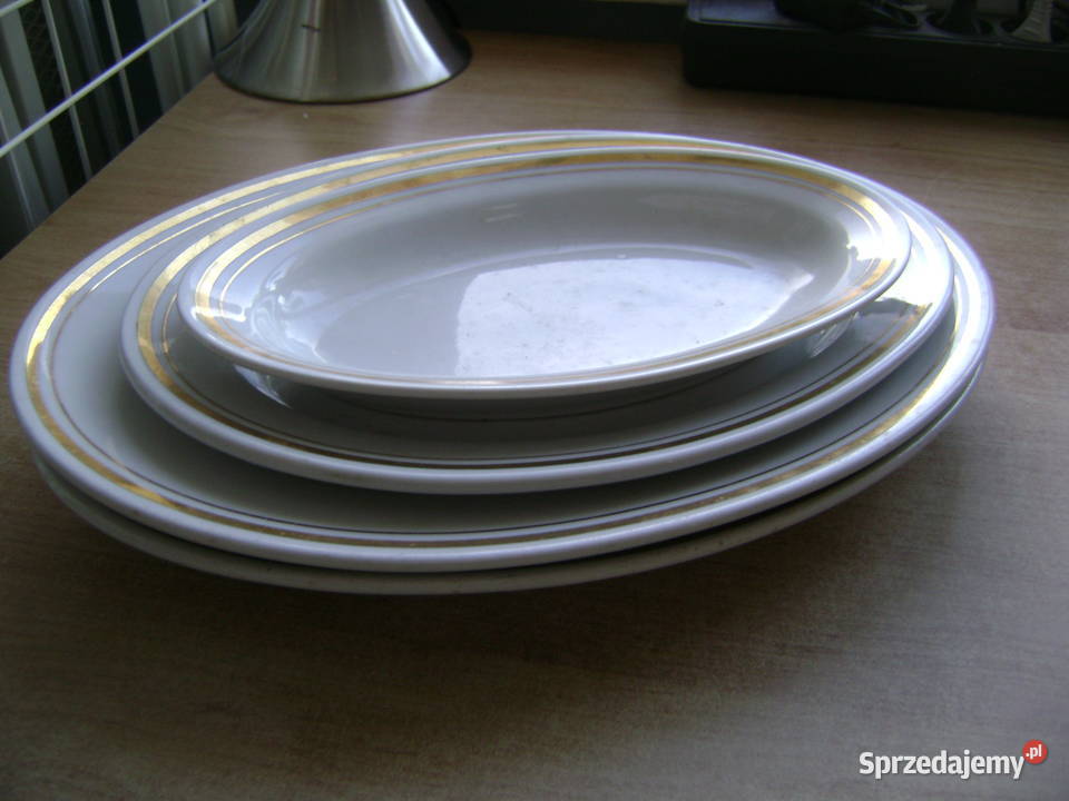 Starocie z PRL Porcelana Lubjana Zestaw 4 Gdynia