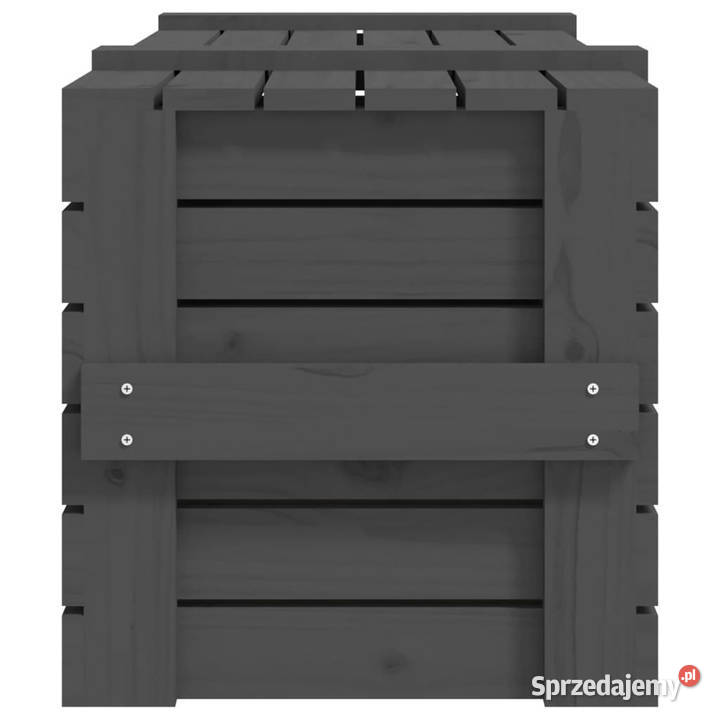Skrzynia do przechowywania szara 91x405x42 Pozostałe