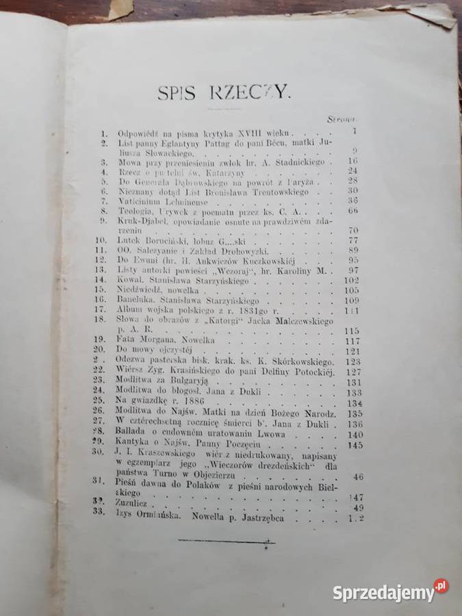 Silva Rerum Zbiór Artykułów z WARTY Poznań 1887 sprzedam