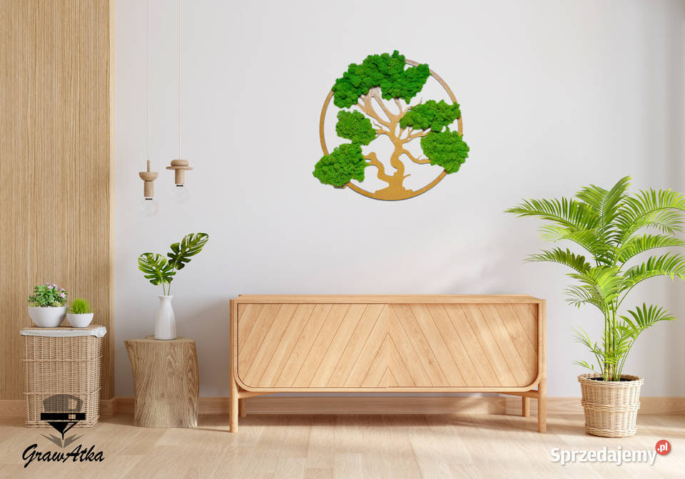 Drzewo Życia Szczęścia Bonsai Mech Chrobotek 30