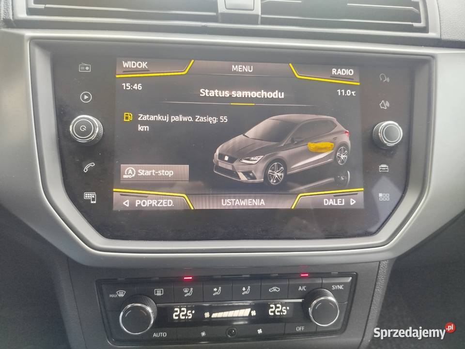 Seat Ibiza benzyna MPI 2018 ledy radar klima bluetooth podkarpackie Brzozów sprzedam