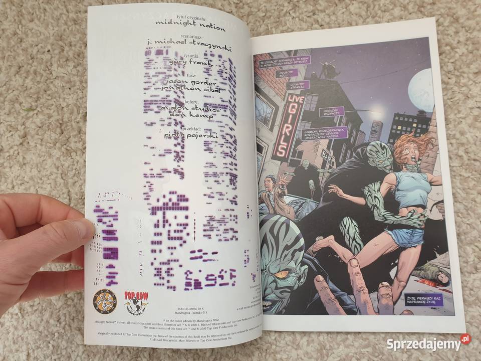 Midnight Nation komiks wydawnictwo Mandragora Polskie Gdynia