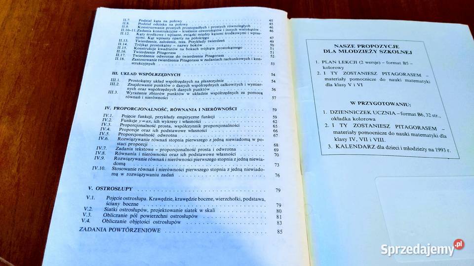 I Ty zostaniesz Pitagorasem Materiały pomocnicze