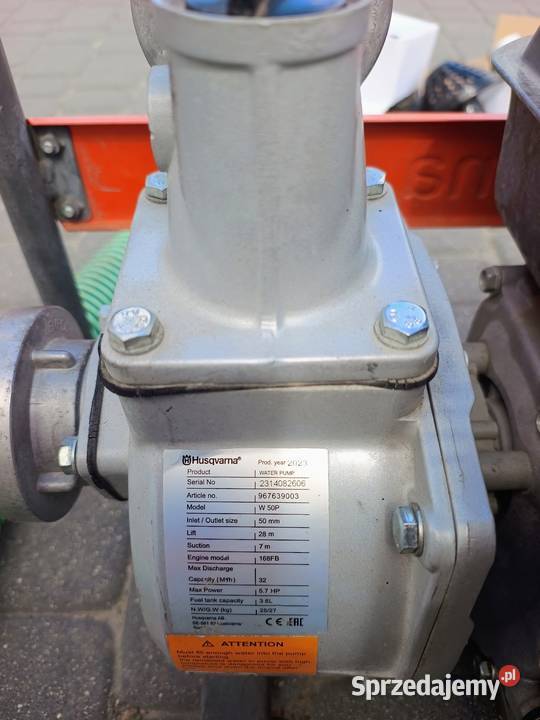 Motopompa pompa Husqvarna W50P wąż ssawny pompa sprzedam