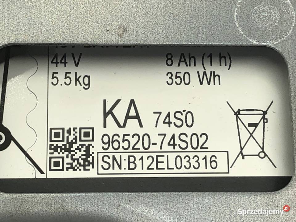 BATERIA HYBRYDA SUZUKI SX4 9652074S02 14 129 podkarpackie