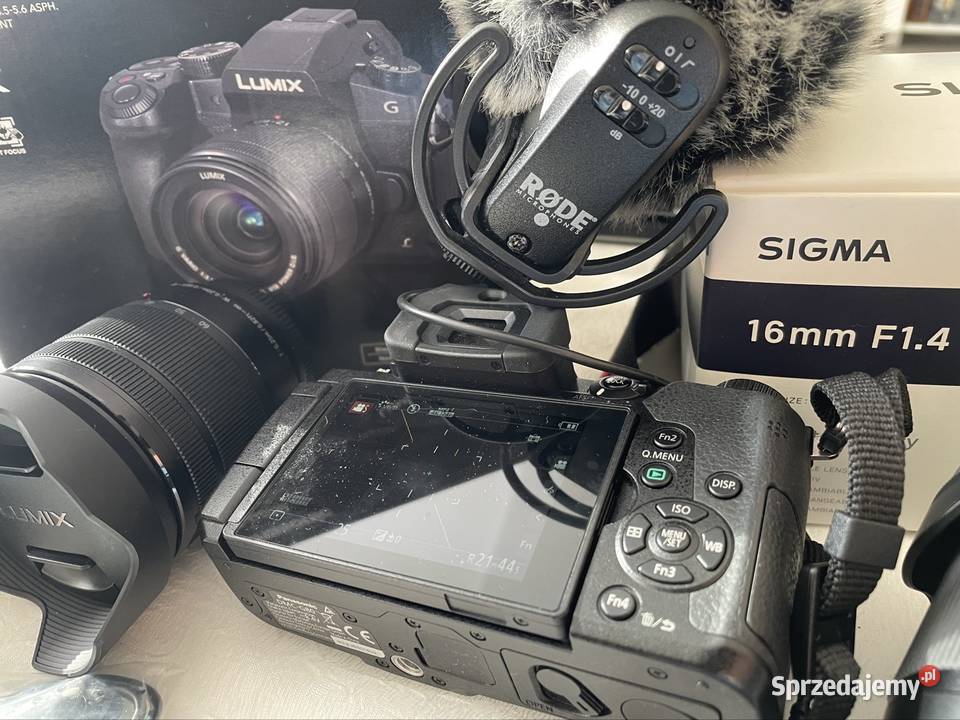 Lumix G80M Sigma 16mm f14 Rode videomic pro