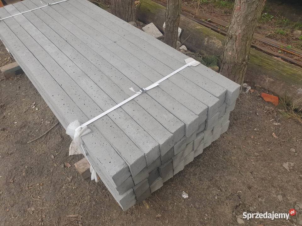 słupki betonowe Długość 180 mb Karmanowice