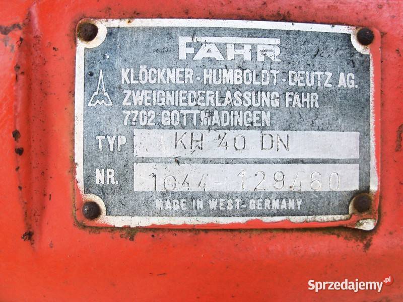Przetrząsacz FAHR KH 40 DN Szyk