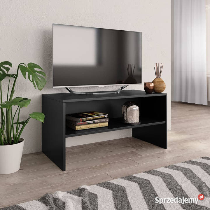 Szafka pod TV czarna 80x40x40 materiał RTV mazowieckie