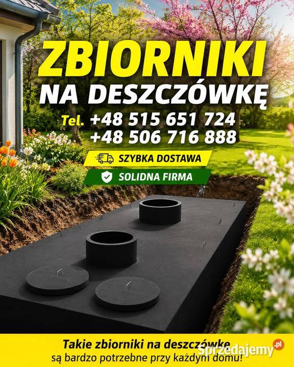 Zbiorniki na deszczówkę betonowe warmińsko-mazurskie Mrągowo